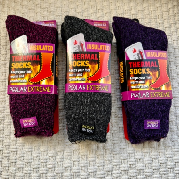 Polar Extreme Accessories - Polar Extreme Women's 3 Pack Thermal Casual Winter Socks